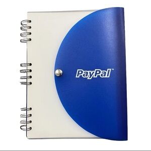 PayPal Blue and White Spiral Notebook